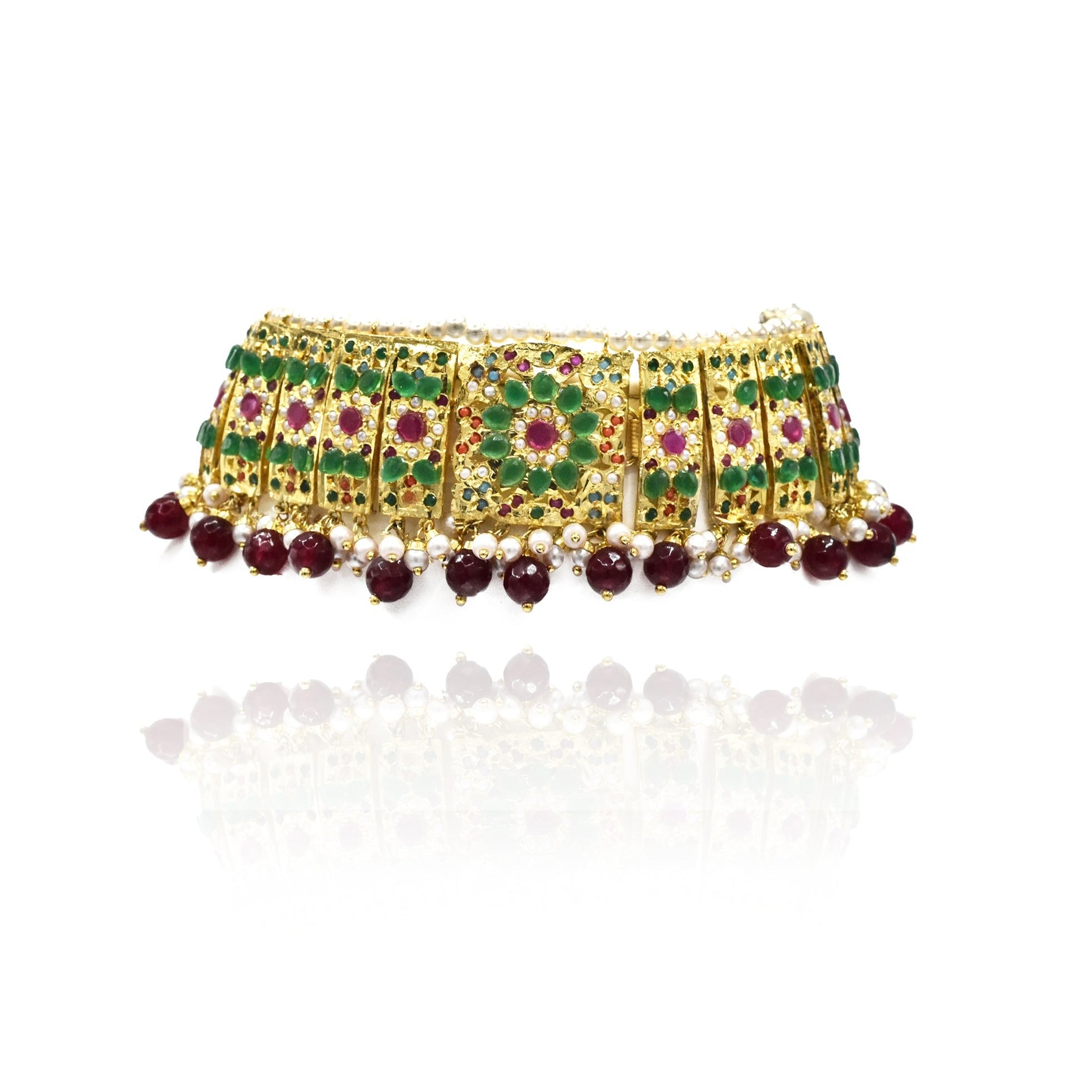 Naahida Jadau Choker Set - The pashm