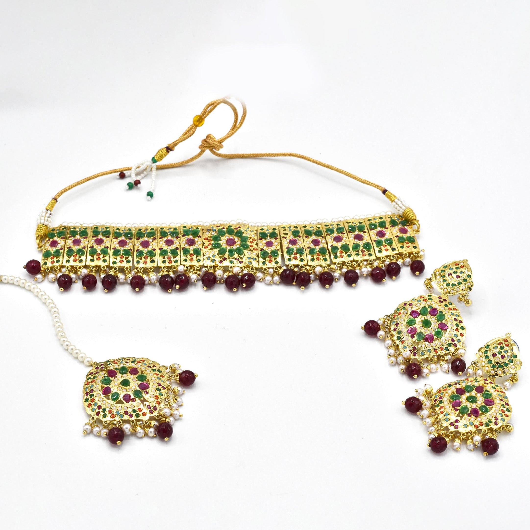 Naahida Jadau Choker Set - The pashm