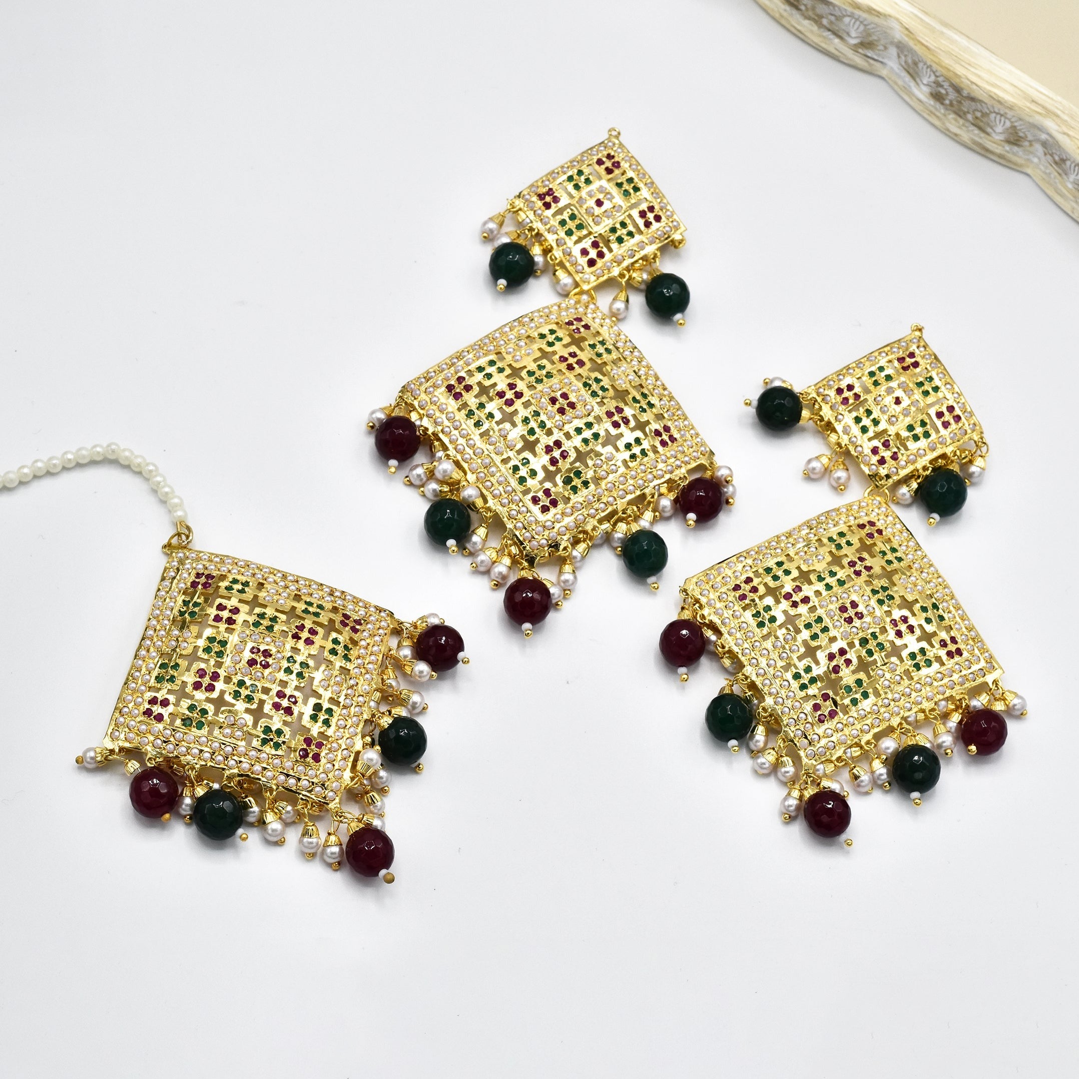 Natasha Jadau Earrings - The Pashm