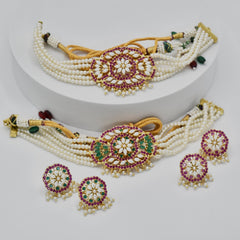 Shubham Jadau Choker Set - The Pashm