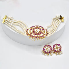 Shubham Jadau Choker Set - The Pashm