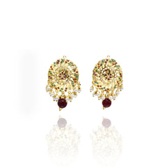 Saanvi Jadau Earrings Tikka Set - The Pashm