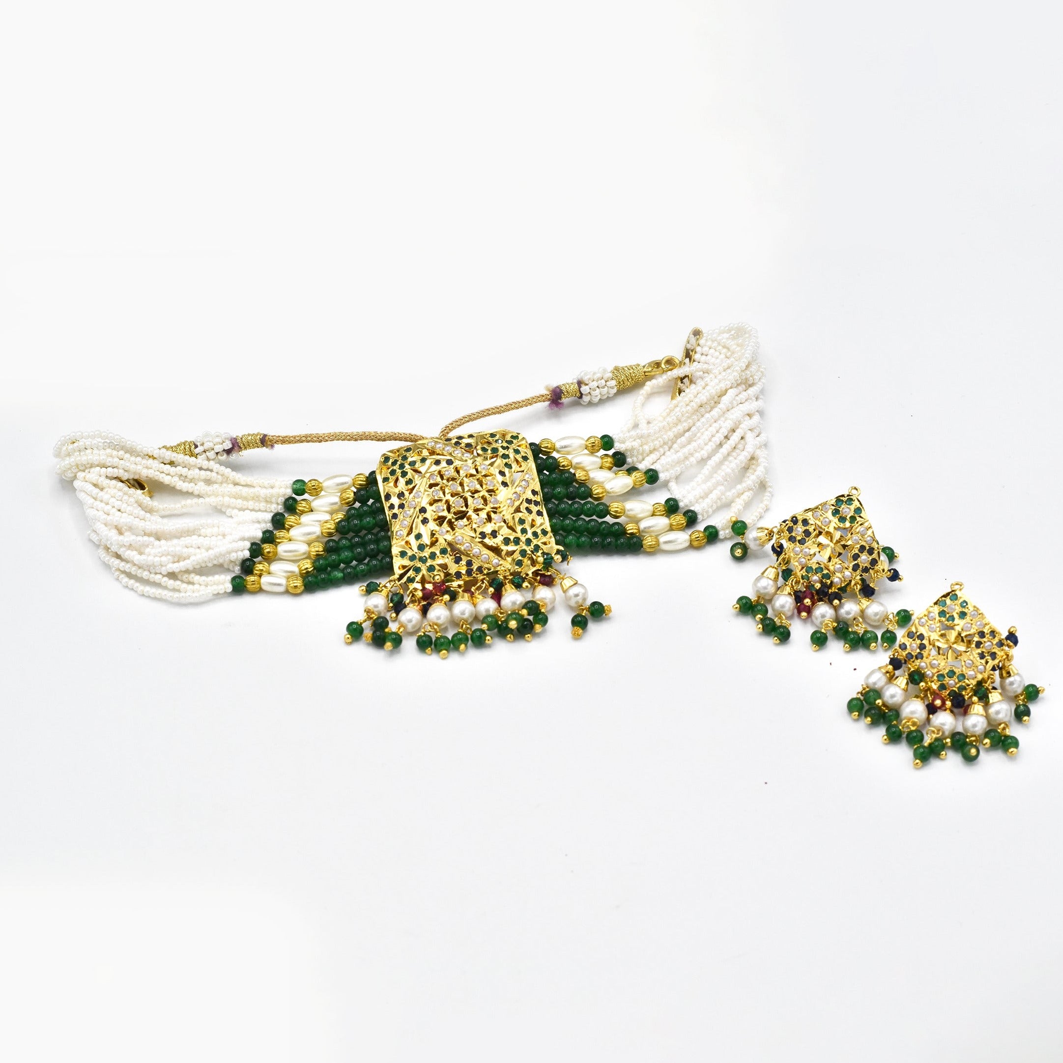 Nehmat Jadau Choker Set - The Pashm