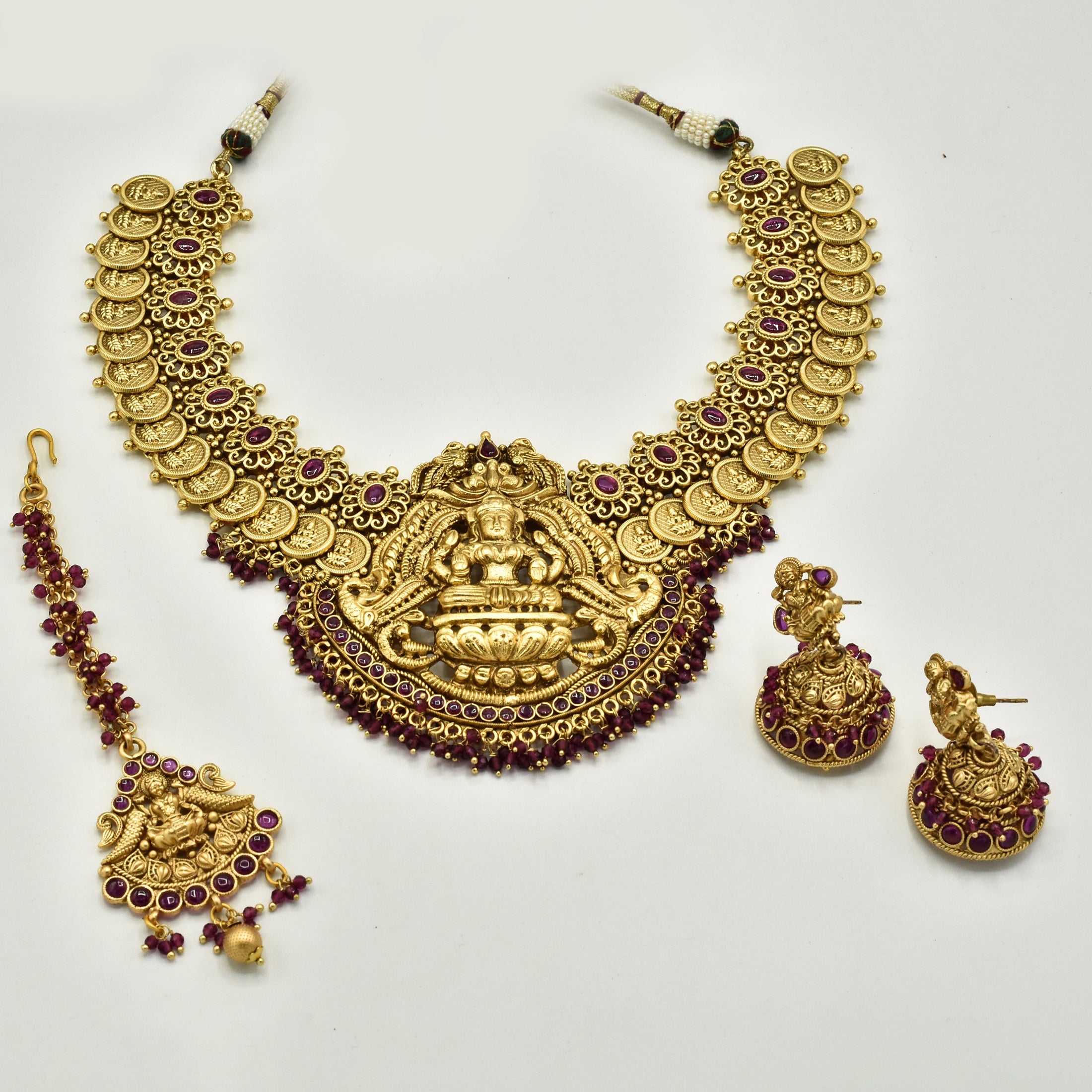 Lakshmi Temple Bridal Necklace - The Pashm
