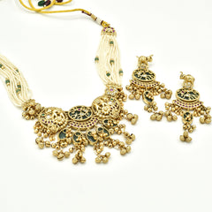 Avisha Temple Green Stone Necklace - The Pashm