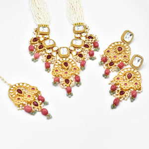 Shruti Uncut Kundan Necklace Set - The Pashm