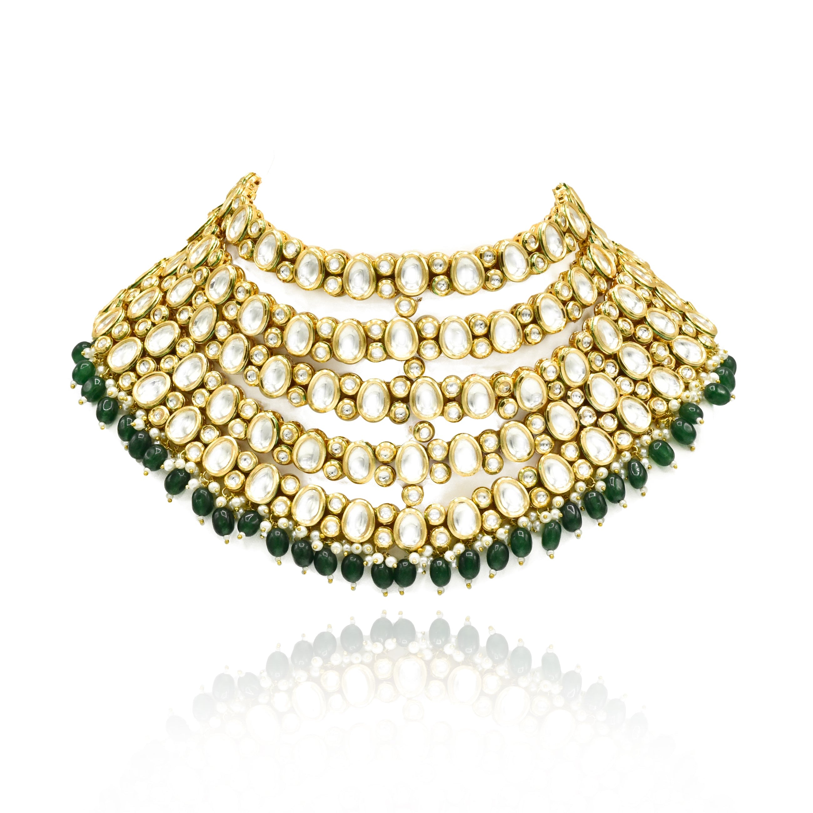 Preeta Kundan Layered Necklace Set - the Pashm