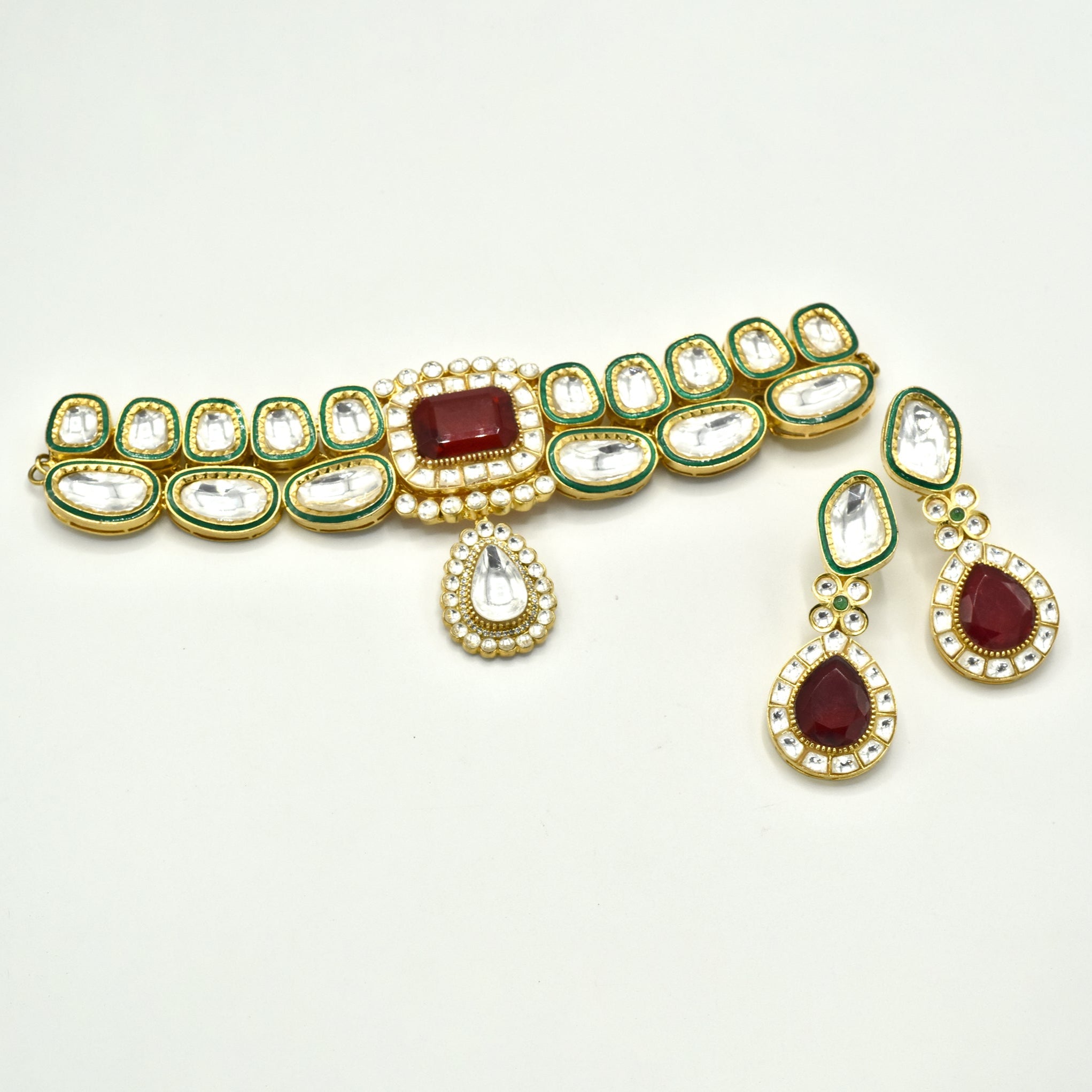 Raniya Uncut Kundan Choker Set - The pashm