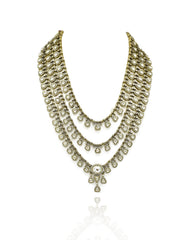 Mrinal Polki Antique Layered Necklace Set - The Pashm