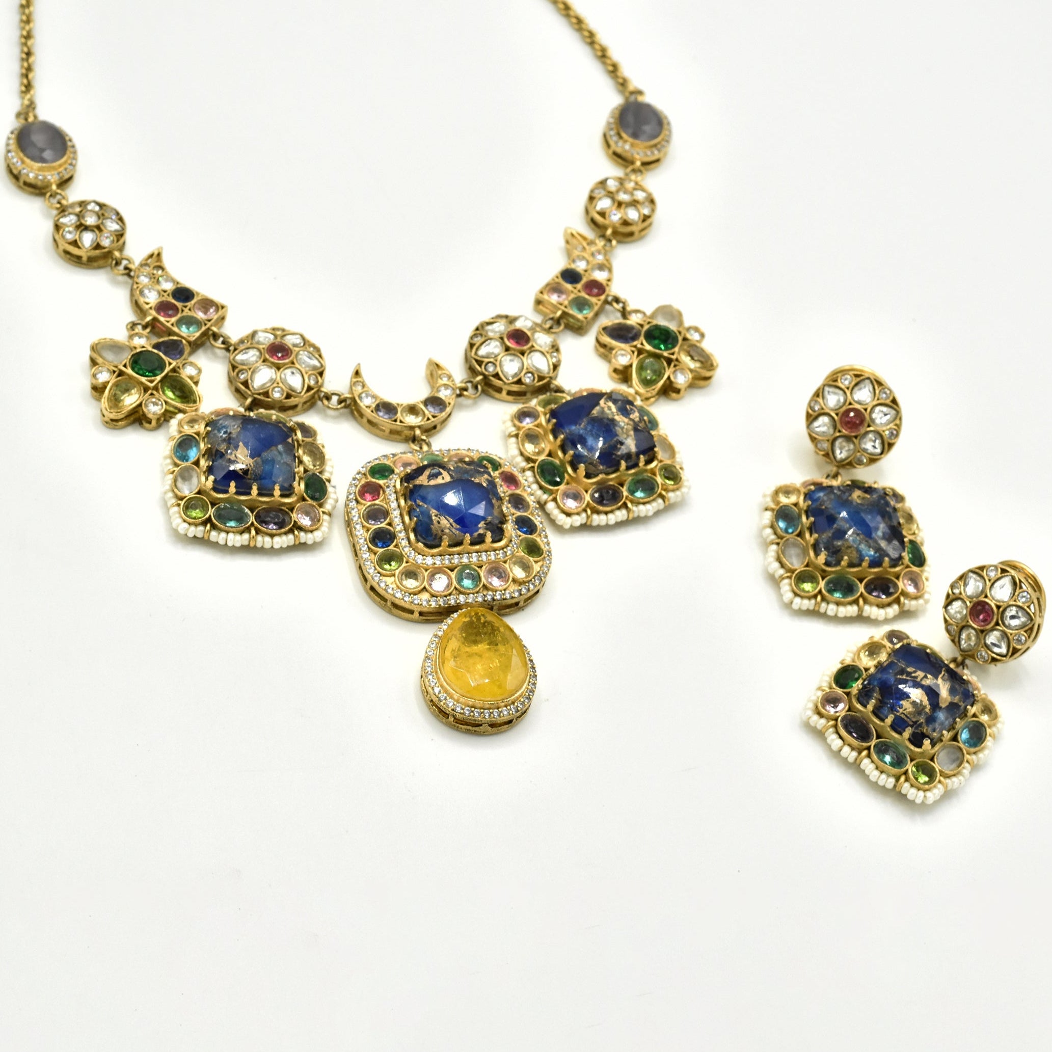 Enayat Mosaic Charms Necklace Set - The Pashm