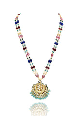 Prachi Multicolor String Kundan Pendant Set - The Pashm