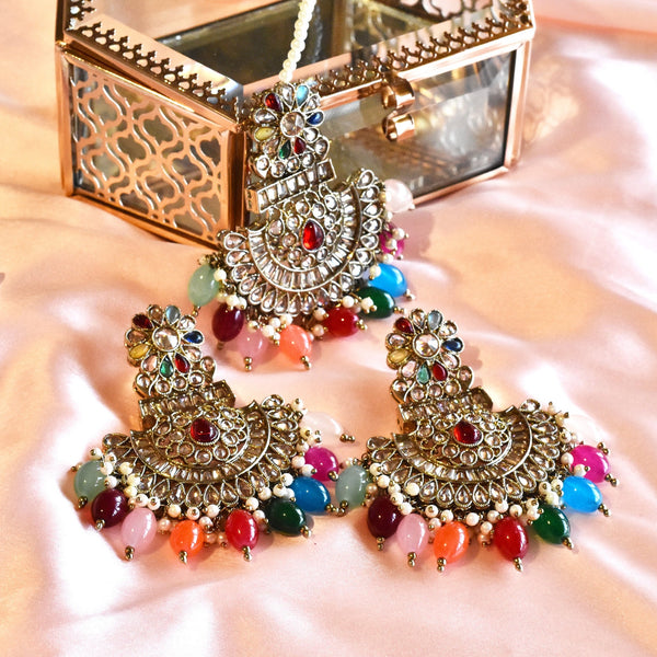 Piya Jarkan Earrings Multicolor - The Pashm