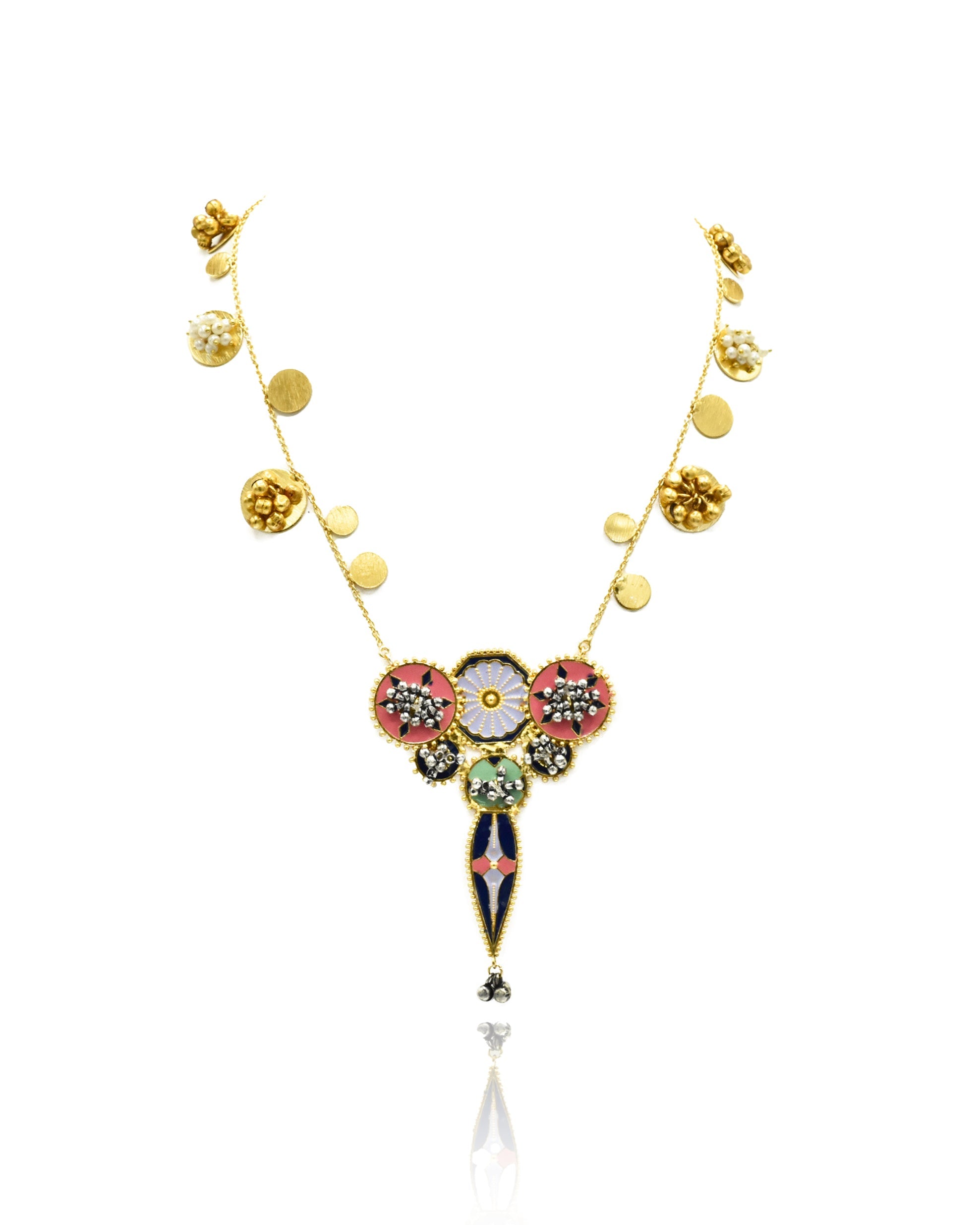 Amarpali Enameled Fusion Necklace - The Pashm