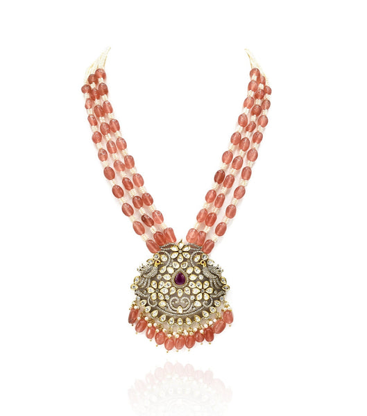 Kunjan Long Antique Necklace Set - The Pashm