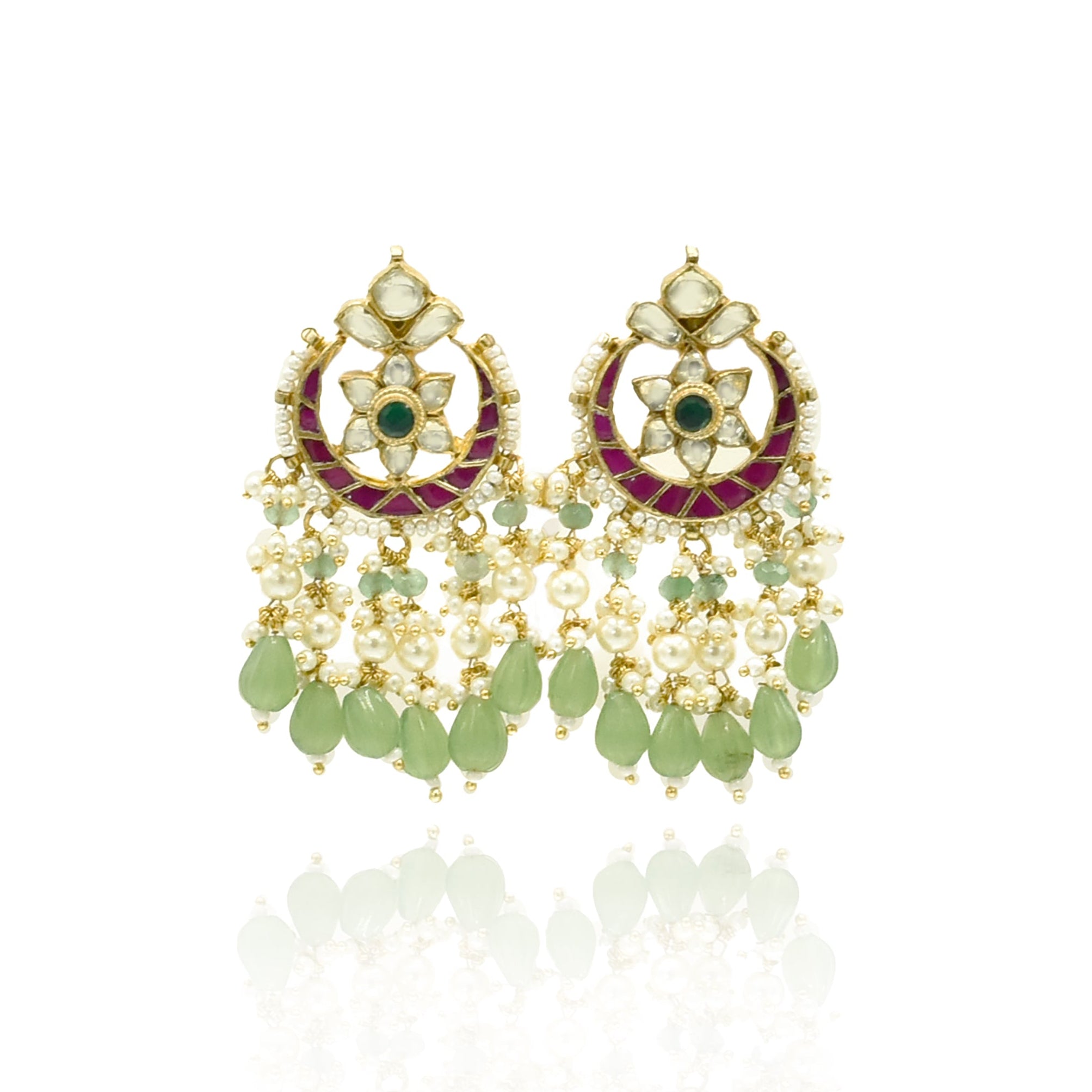 Maham Pachi Kundan Pendant Set - The Pashm