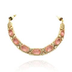 Gina Studded Peach Necklace - The Pashm