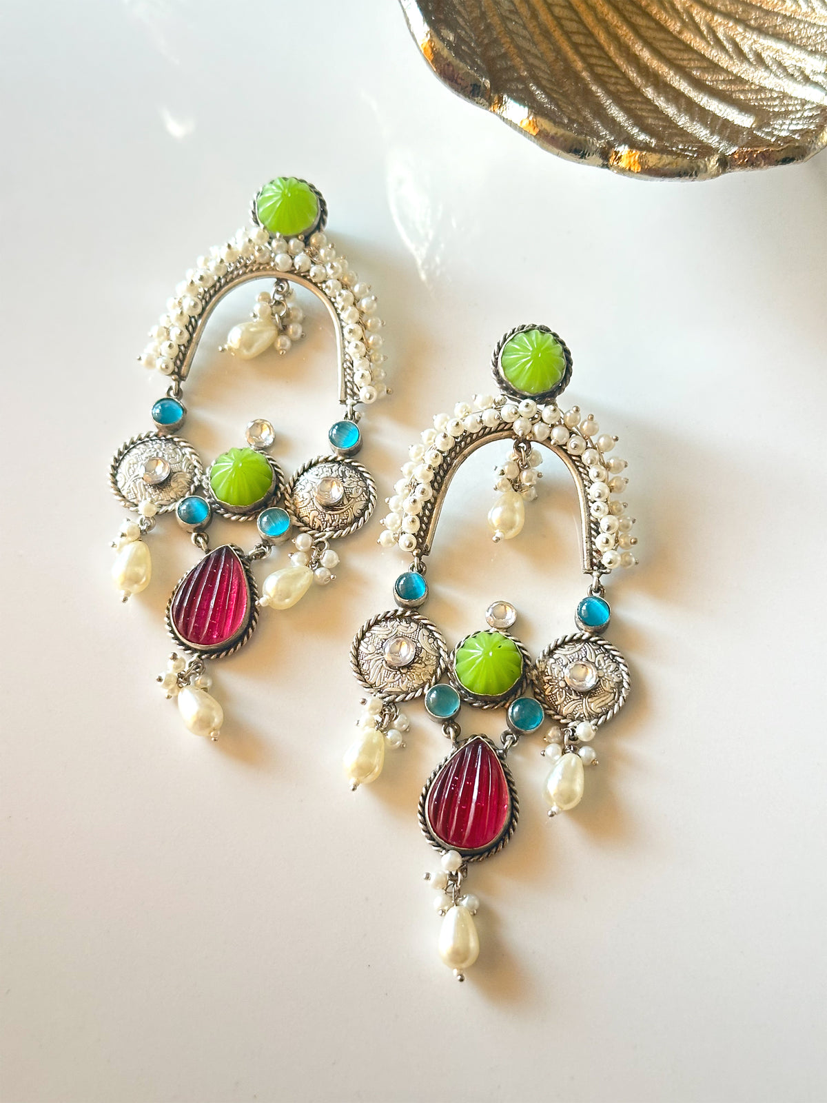 Anvaya Silver Fusion Earrings