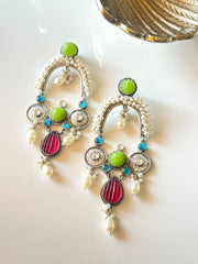 Anvaya Silver Fusion Earrings
