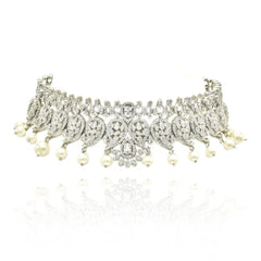 Zaeya Paisley Pearl Choker Set - The Pashm