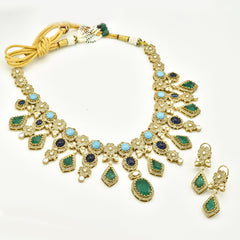 Verisha Turquoise Green Statement Set