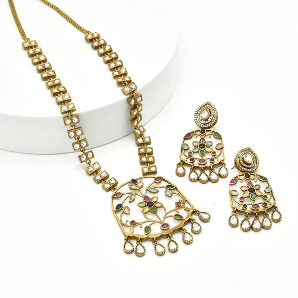 Pihu Mother of Pearl Pendant Set - The Pashm