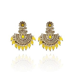 Piya Jarkan Earrings Yellow - The Pashm