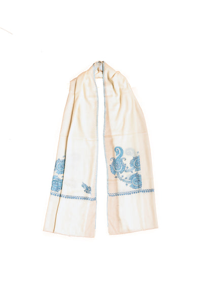 Paisley Embroidered Wrap - The Pashm
