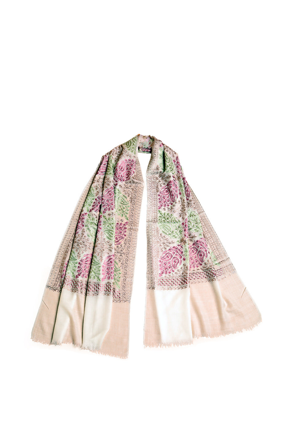 Paisley Diamond Nalki Wrap - The Pashm