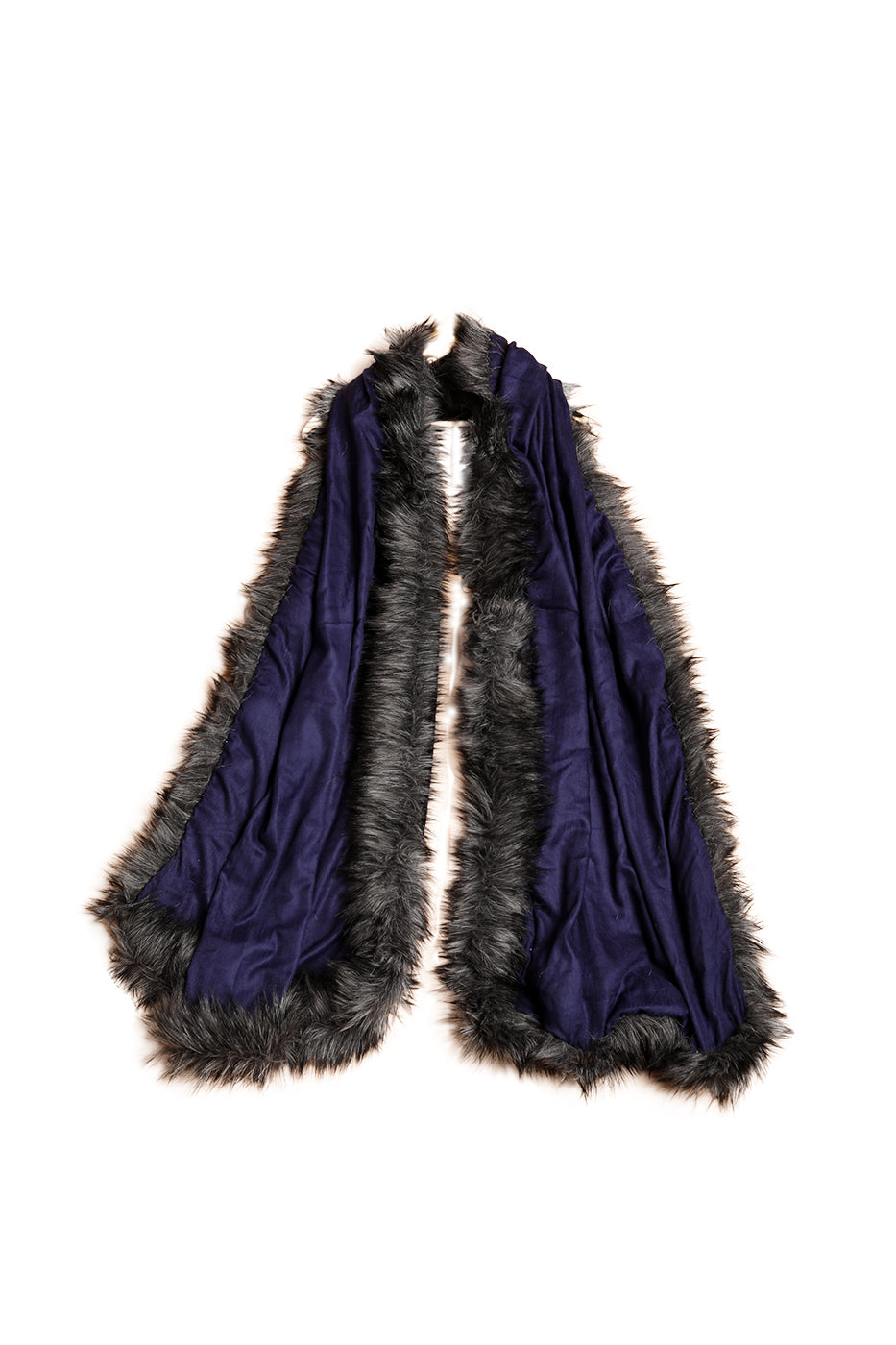 Plain Faux-Fur Wrap - The Pashm