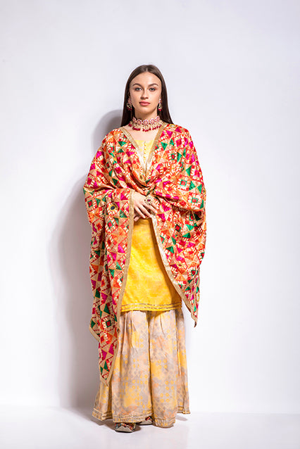 Traditional Mirror Phulkari - The Pashm