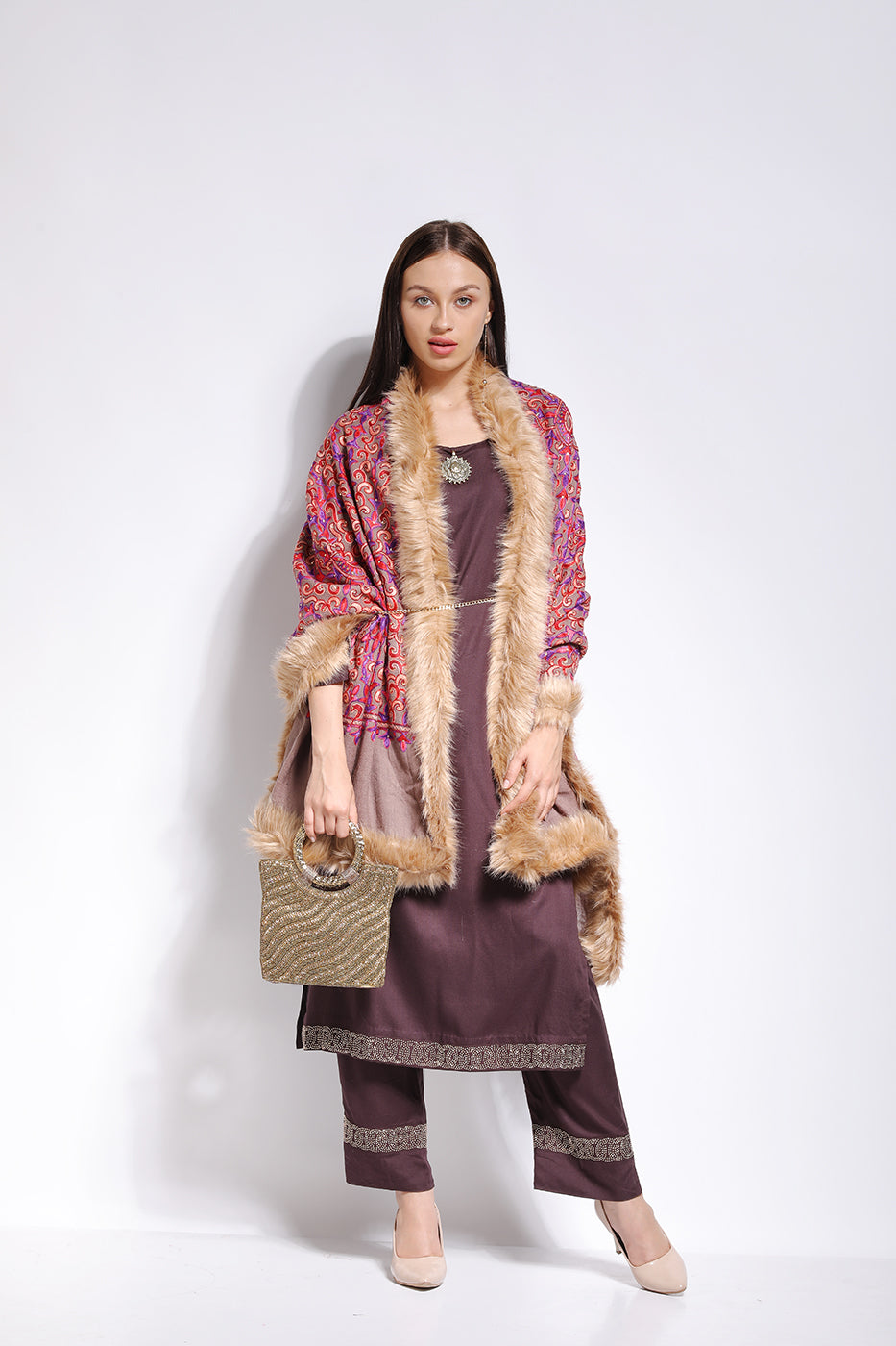 Multicolor Rustic Wrap - The Pashm