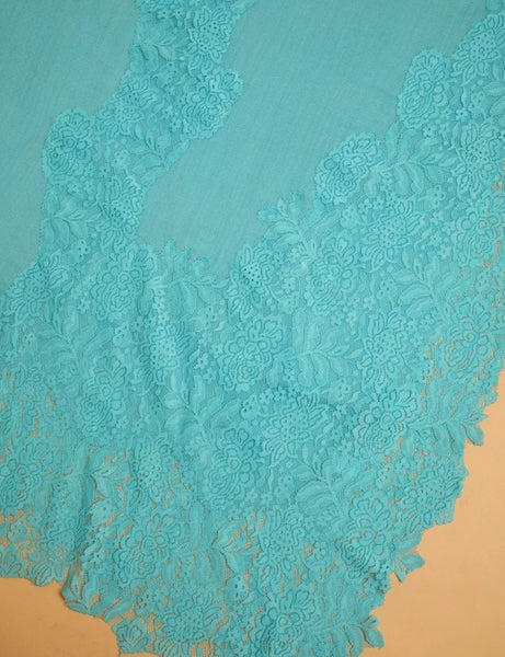 French Chantilly Lace Cashmere Wrap - The Pashm