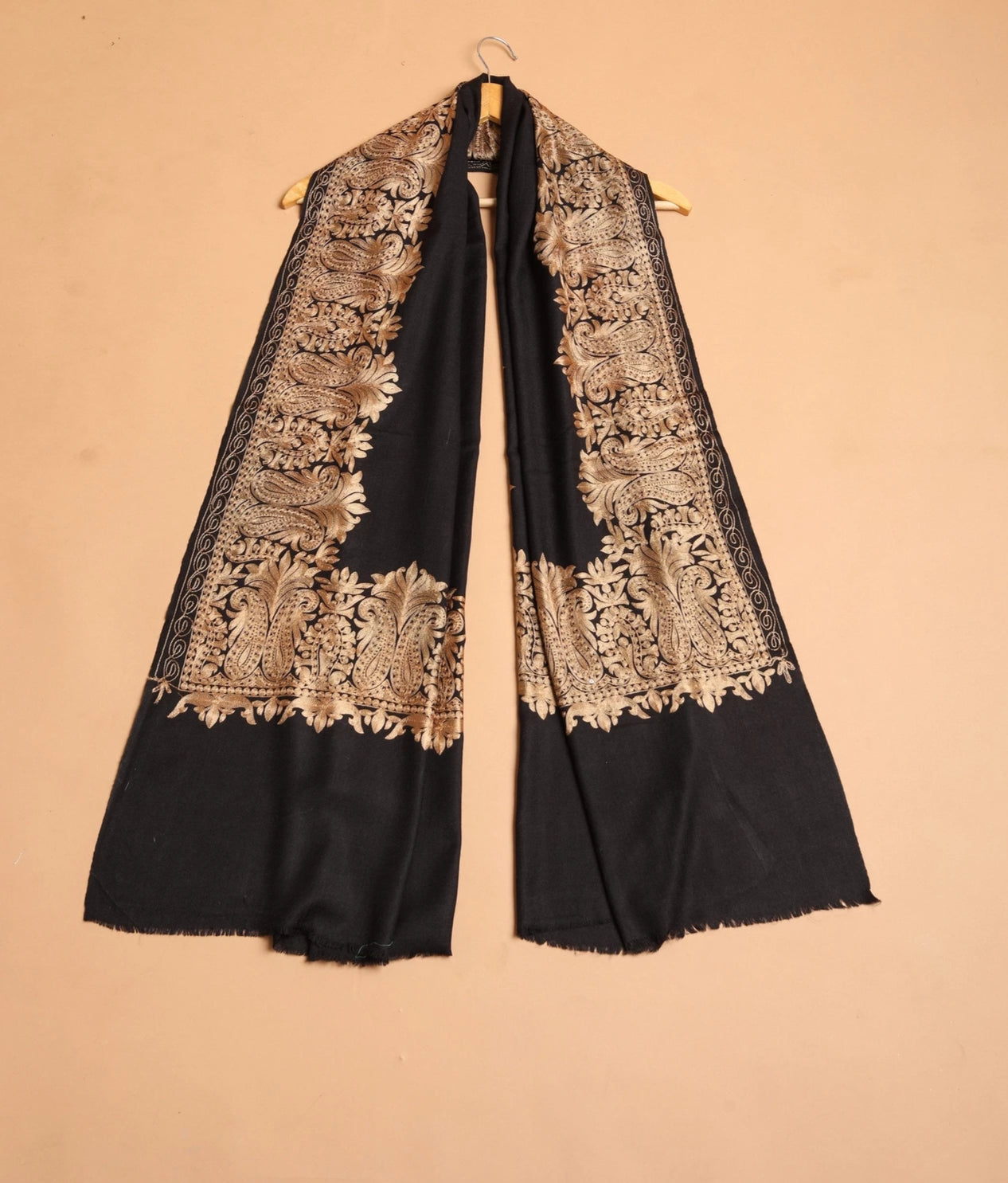 Silk Embroidery Wrap - The Pashm