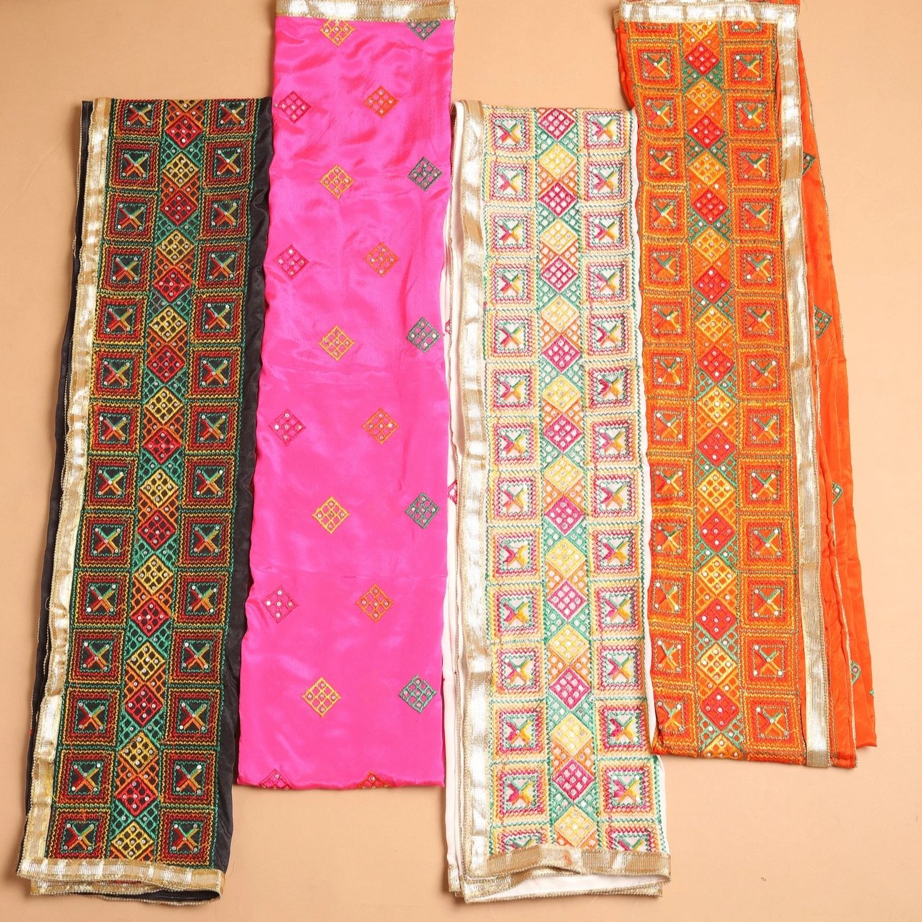 Embellished Border Fulkari