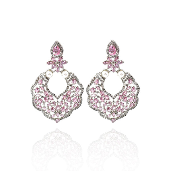 Maya Studded Earrings Pink - The Pashm