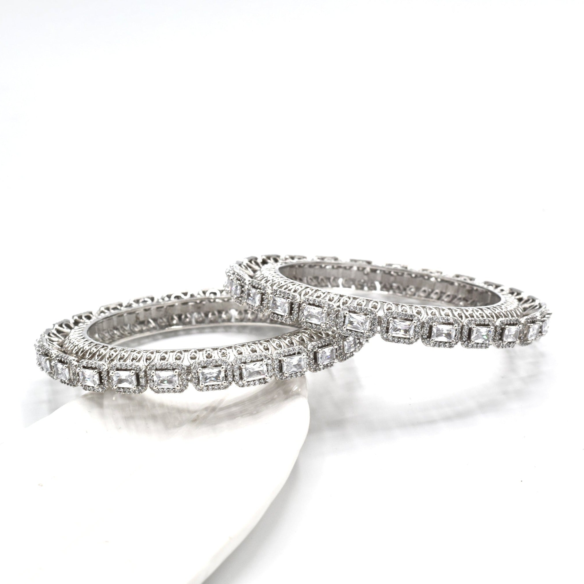 Chandani Cubic Zirconia Bangles - The Pashm