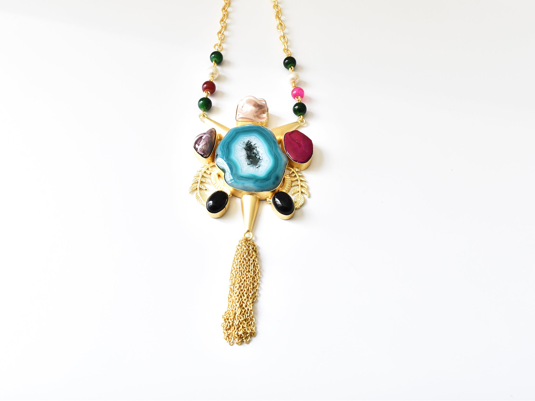 Multicolor Natural Stones Necklace