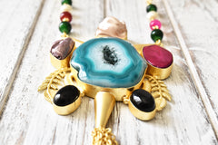 Multicolor Natural Stones Necklace