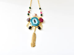 Multicolor Natural Stones Necklace