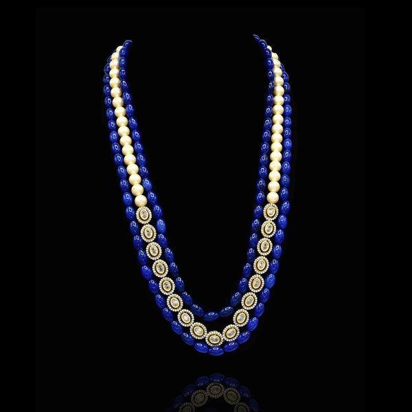 Kadambari Blue Pearl Pearl Necklace - The Pashm