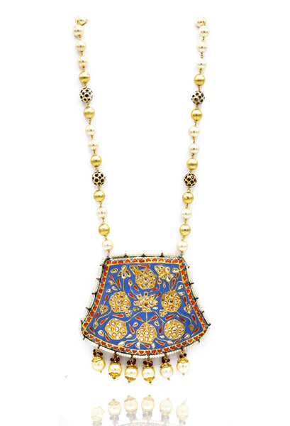 Gayatri Reversible Necklace Set - The Pashm