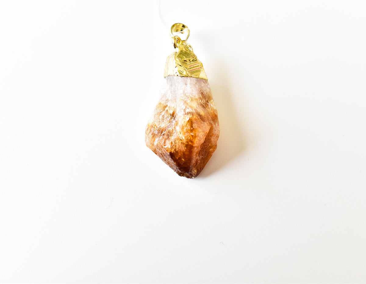 Raw Citrine Pendant