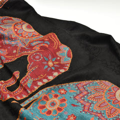 Elephant Weave Kani Pashmina wool Shawl - The Pashm