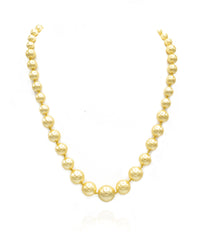 Leona Pearl Necklace - Golden - The Pashm