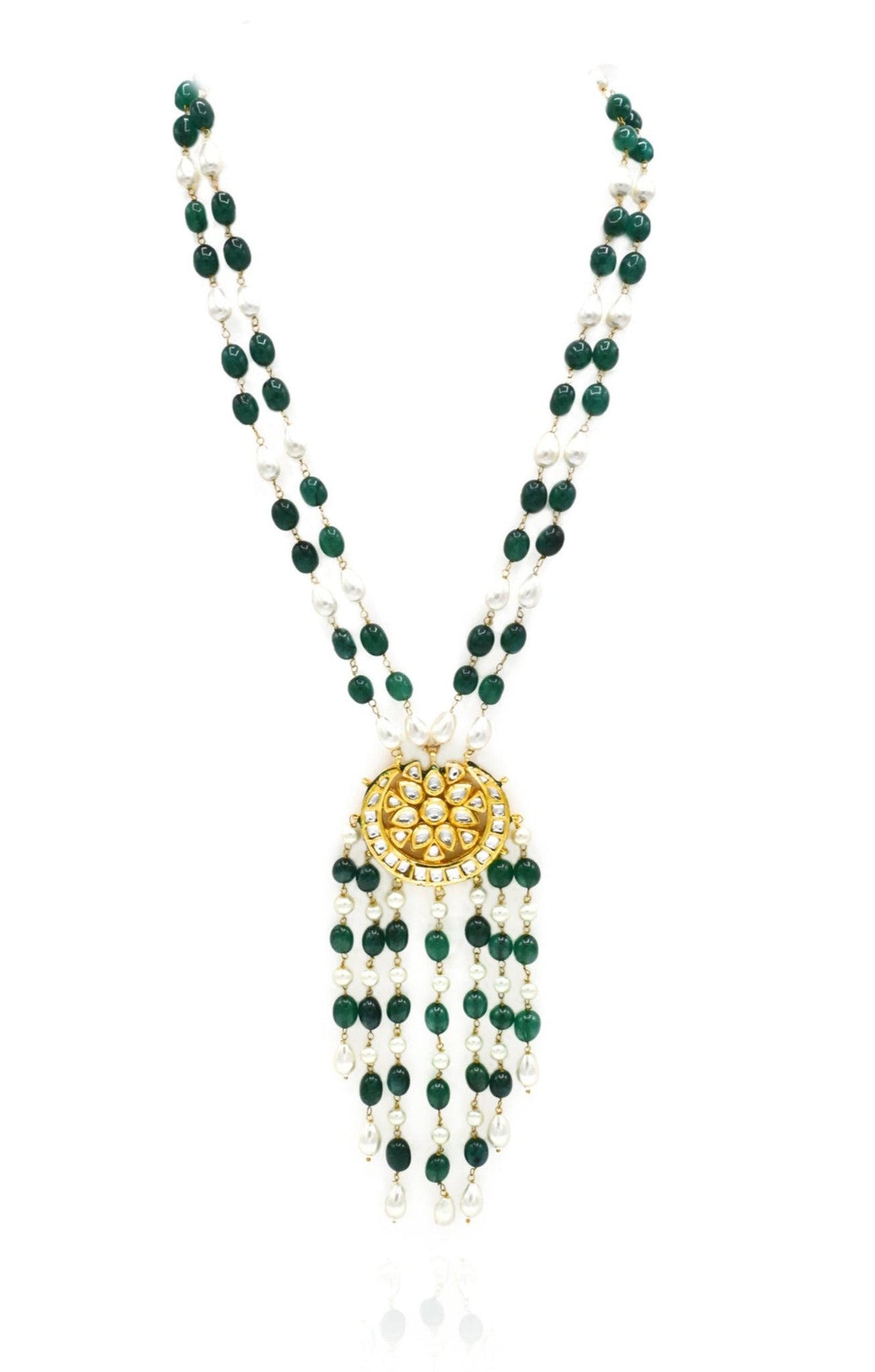 Binnur Green Necklace Set - The Pashm