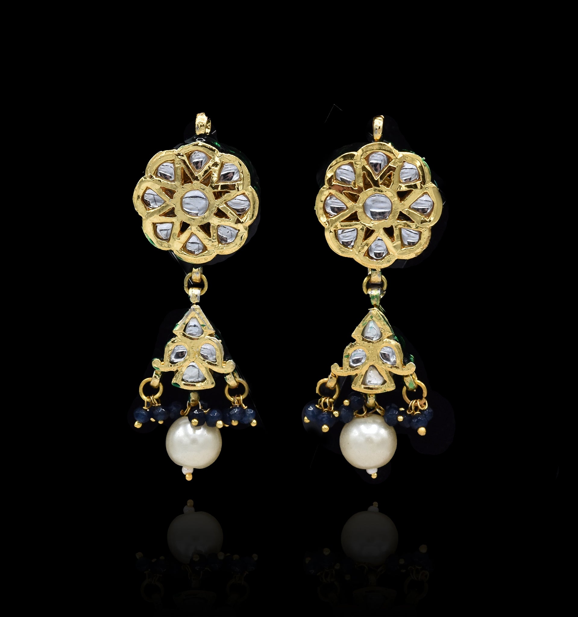 Sadhna Beaded Kundan Set - The Pashm
