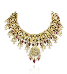 Malika Enameled Kundan Set