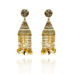 Jazmin Jadau Tassels Earrings - The Pashm