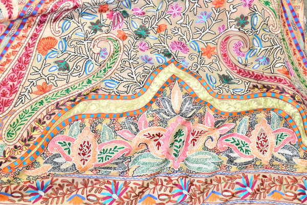 Imperial Multicolor Tilla Pashmina Shawl - The Pashm