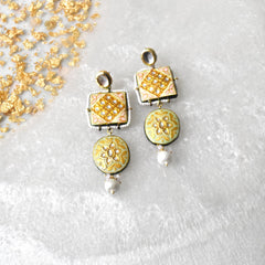 Krisha Lac Earrings Mint - The Pashm